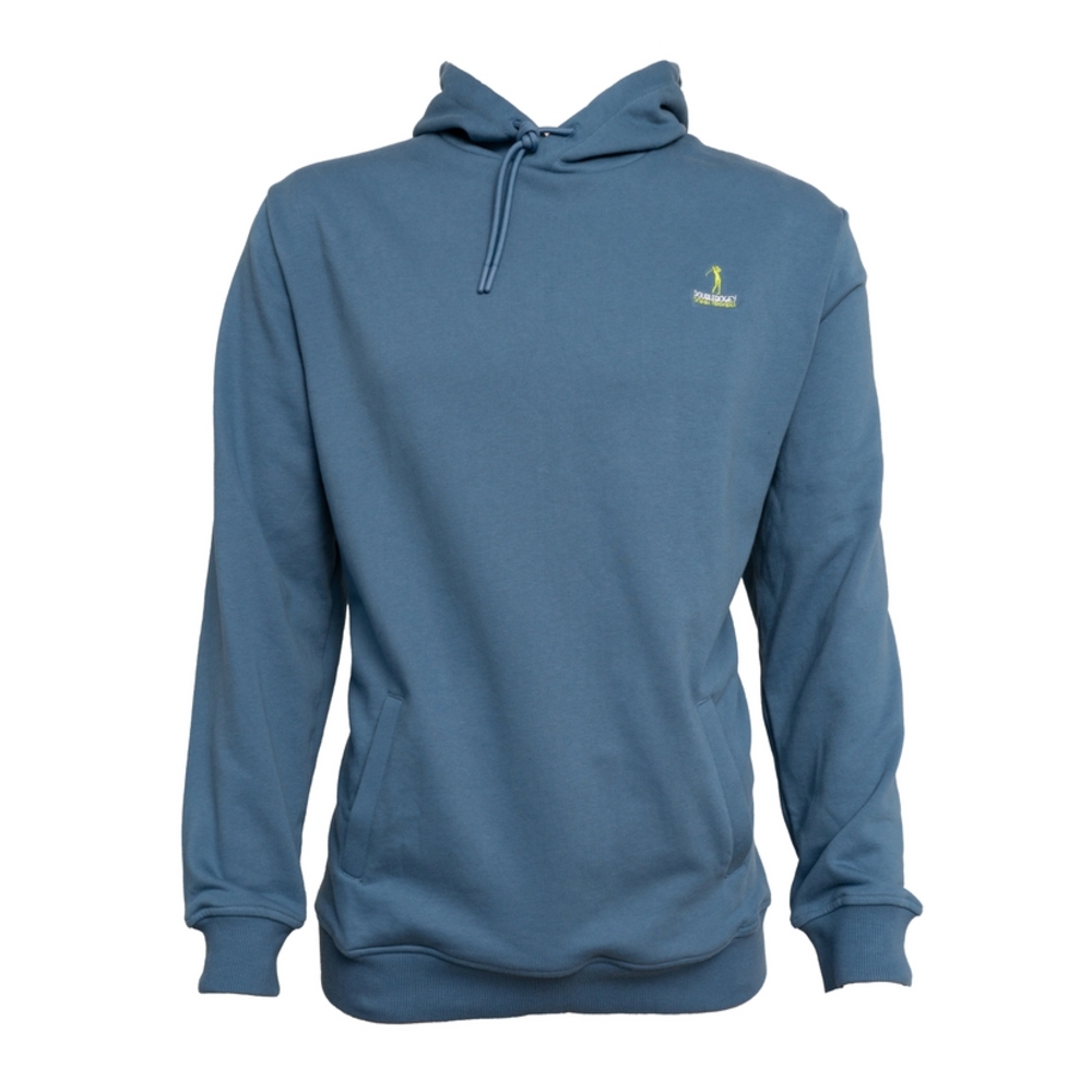 Blue Hoodie with Embroidered Logo